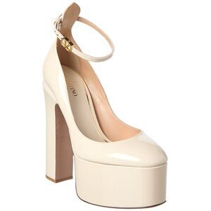 Valentino Tan-Go 155 Patent Platform Pump, White